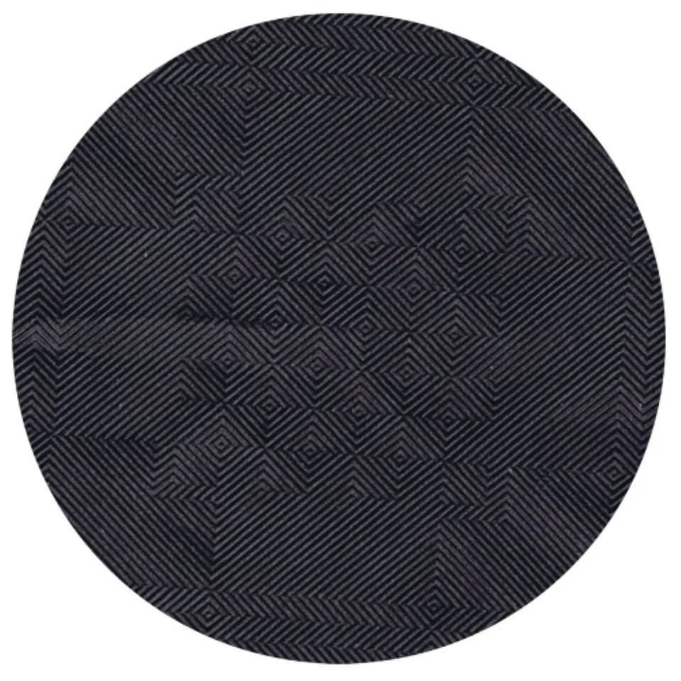 PAPSTAR Papiertischtuch Schwarz mit Damastprägung