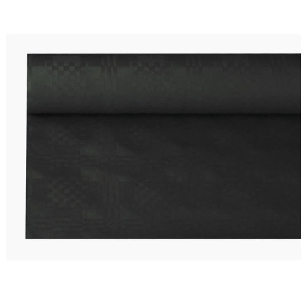 PAPSTAR Papiertischtuch Schwarz mit Damastprägung - Bild 2