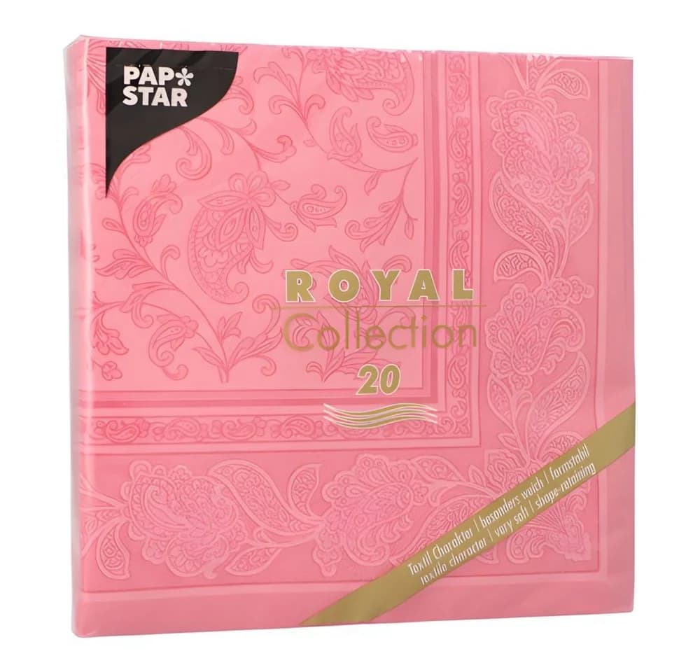 PAPSTAR GmbH Hängedekoration Servietten RC 'Ornaments' Rosa 40x40cm 20Stk. - Bild 3