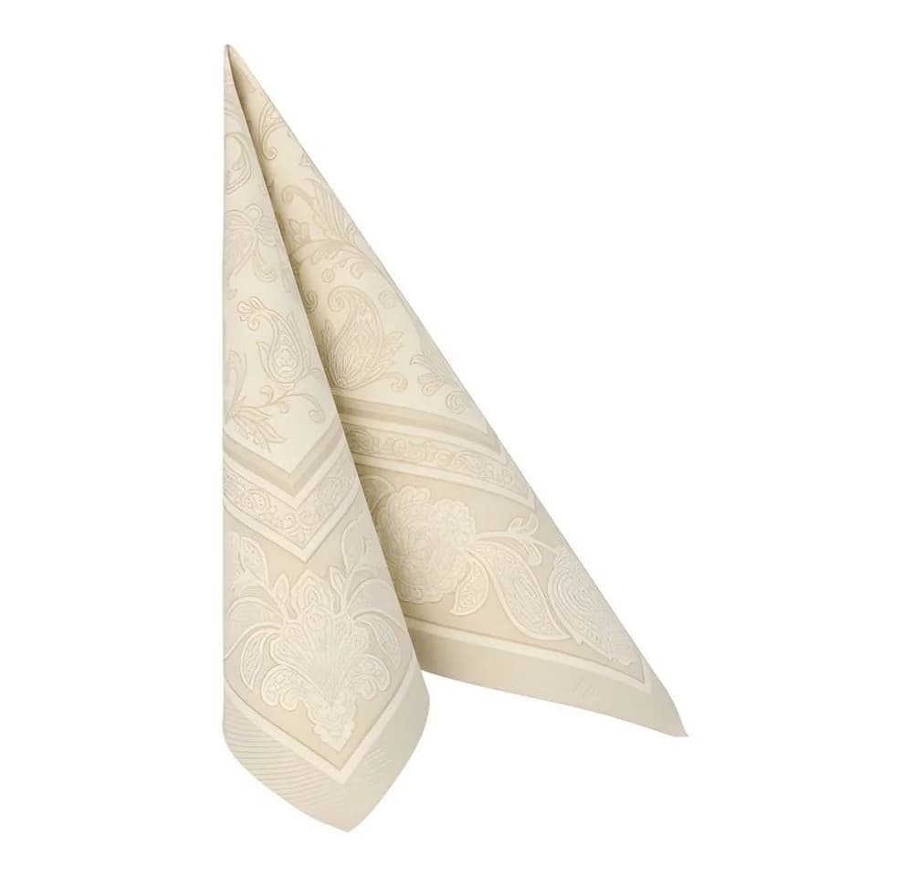 PAPSTAR GmbH Hängedekoration Servietten RC 'Ornaments' Champagner 40x40cm/50Stk.
