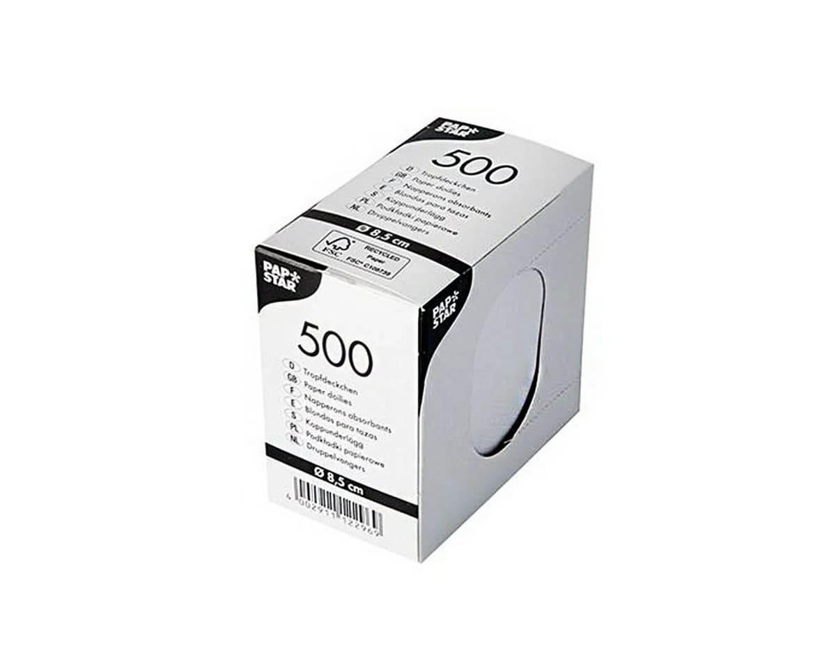 PAPSTAR Tassendeckchen Weiß 500 Stück Papier - Bild 2