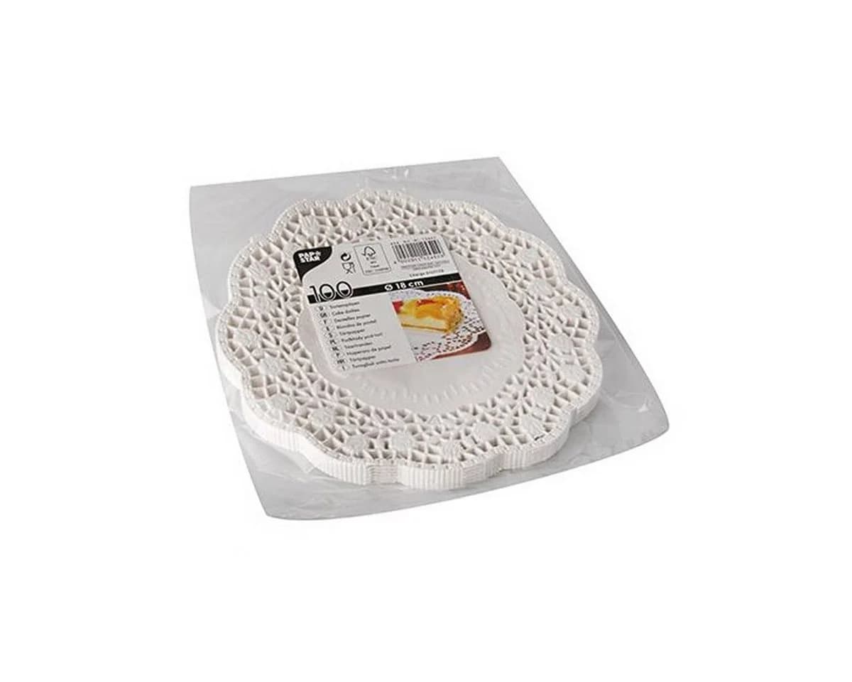 PAPSTAR Papierdekoration Tassendeckchen Weiß 100 Stück - Bild 2