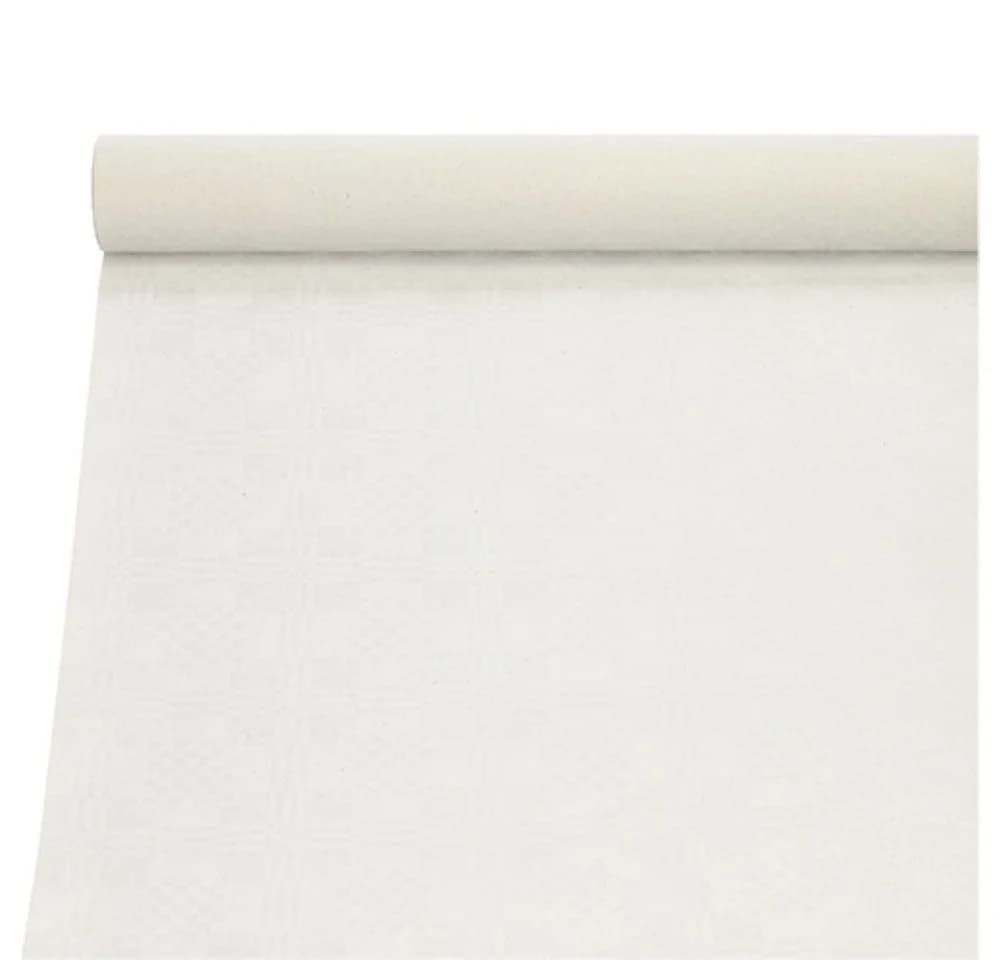 PAPSTAR Papiertischdecke mit Damastprägung 10 m x 1 m weiss - Bild 2