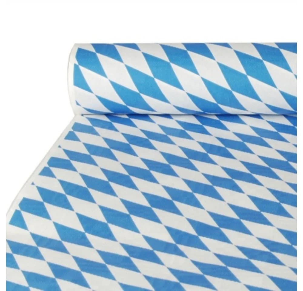 PAPSTAR Papiertischdecke Bayerisch Blau Weiss 10m Rolle - Bild 3