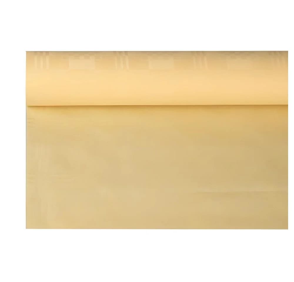 PAPSTAR Tischdecke Papiertischtuch mit Damastprägung Creme