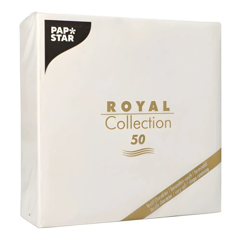 Servietten Royal Collection, Stoffoptik, Weiß, 40x40 cm - Bild 3