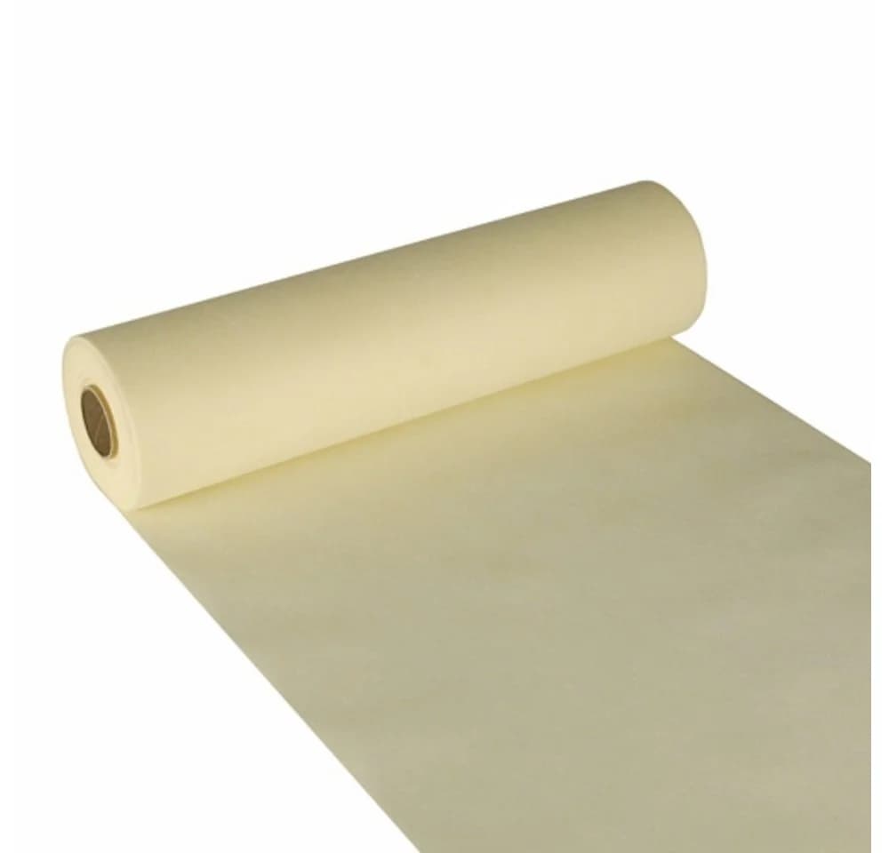 PAPSTAR Tischläufer Vlies Creme 24 m x 40 cm Rolle