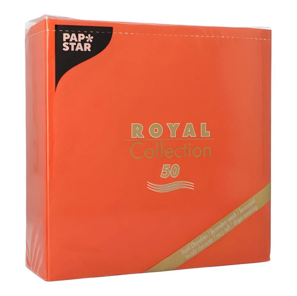 PAPSTAR Papierserviette ROYAL Collection 1/4-Falz Nektarine - Bild 3