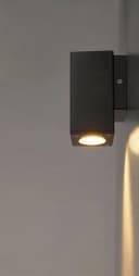Außen-Wandleuchte HEITRONIC Galera Anthrazit Kunststoff Bild 1