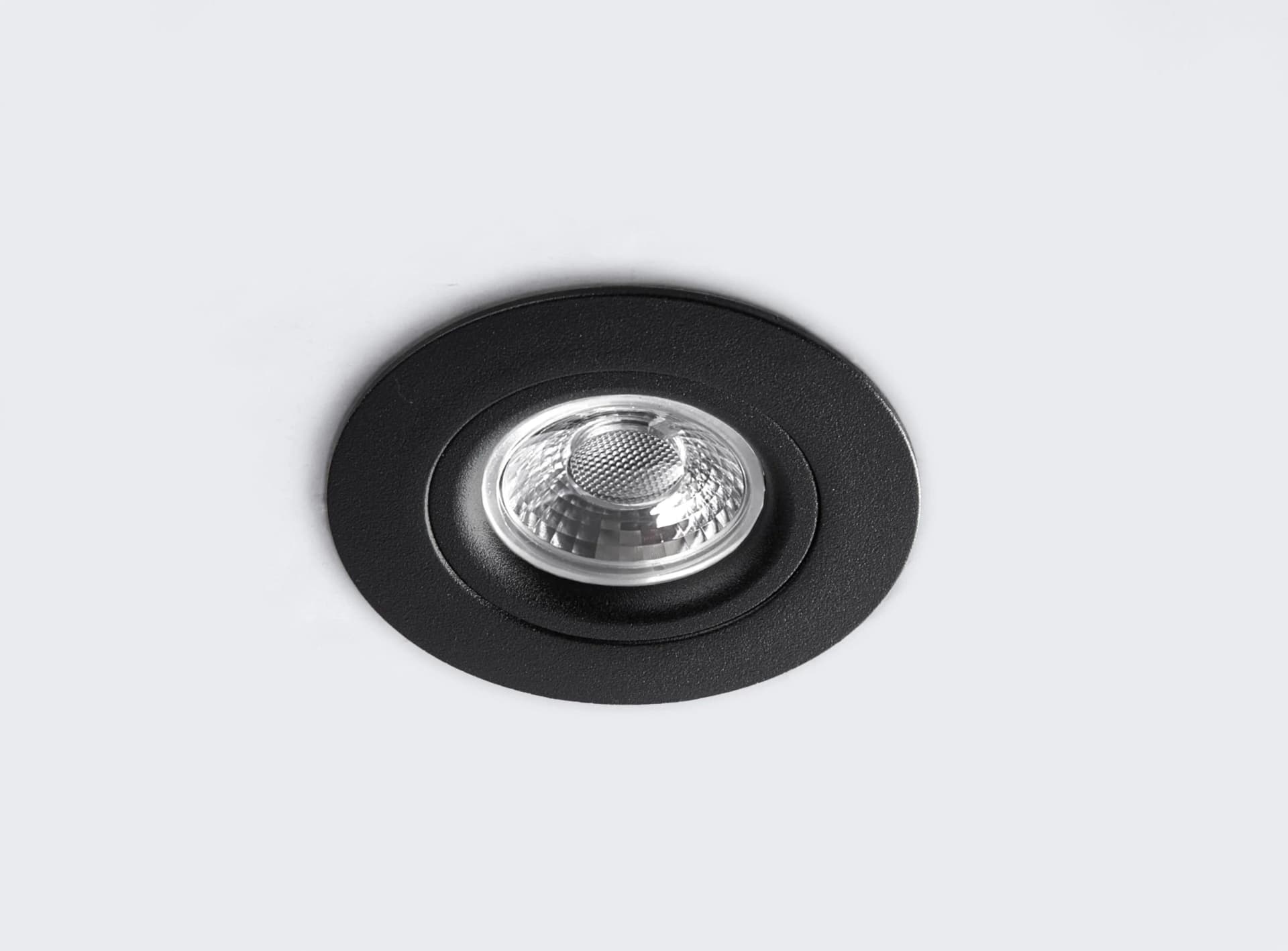 Heitronic LED-Deckeneinbaustrahler DL6809 rund schwarz