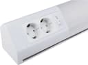 HEITRONIC Lichtleiste Bonn LED Warmweiß Silber mit 2 Steckdosen Bild 3