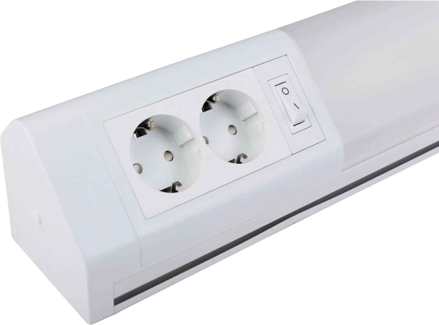HEITRONIC Lichtleiste Bonn LED Warmweiß Silber mit 2 Steckdosen - Bild 3