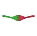 KOZIOL Salatschüssel Leaf L+ 3-tlg. Weiß/Rot/Grün Kunststoff mit Salatbesteck Bild 1
