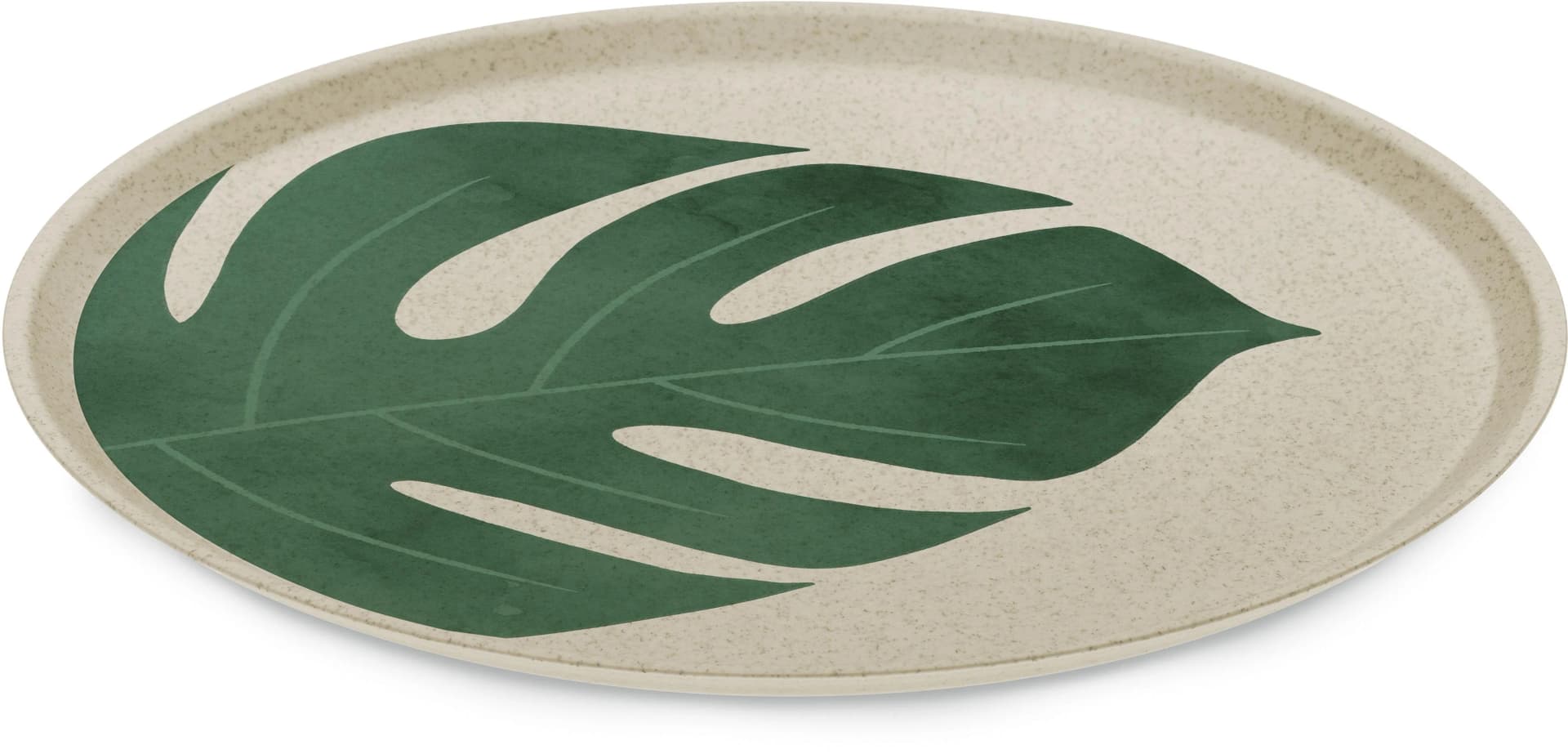 KOZIOL Speiseteller CONNECT MONSTERA LEAF Beige