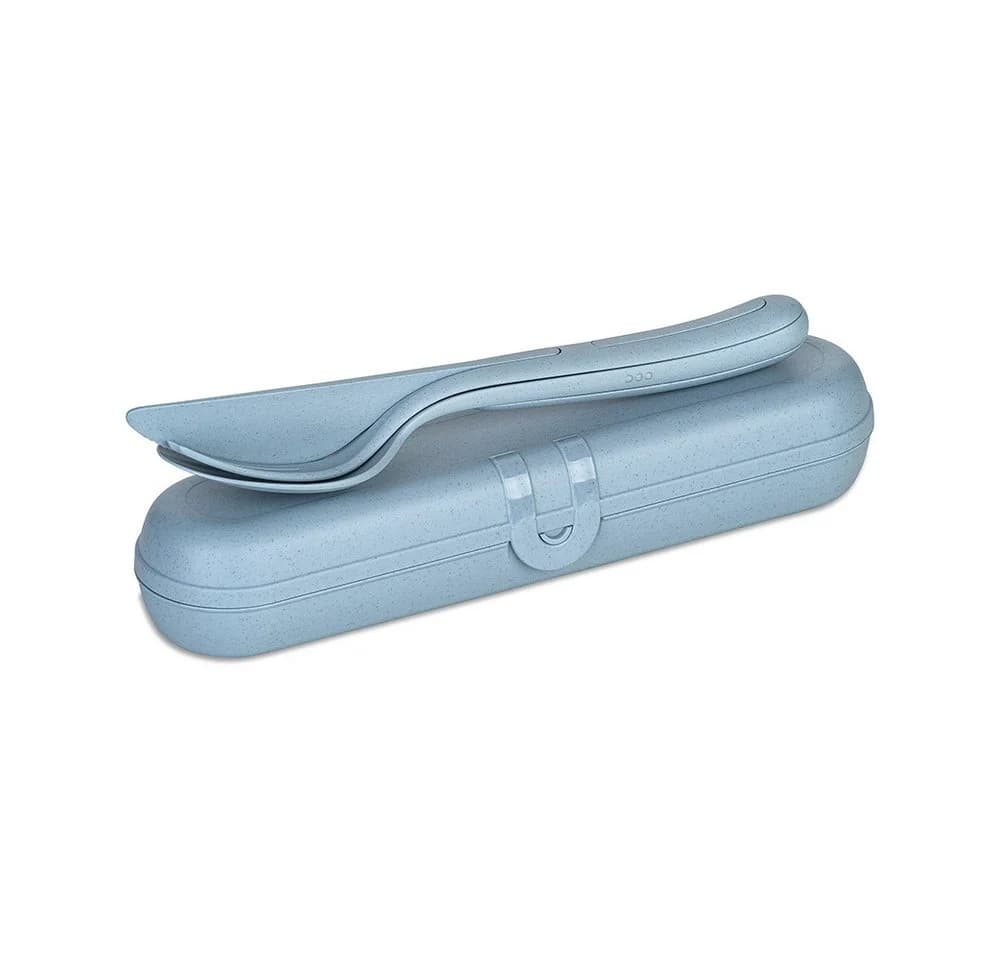 KOZIOL KLIKK READY Besteck-Set mit Tragebox Blau - Bild 2