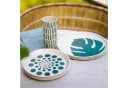 Geschirr-Set mit Monstera-Motiv Bild 4