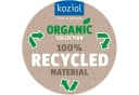KOZIOL DEL M Mülleimer Blau Recyceltes Material Bild 1
