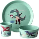 KOZIOL Kindergeschirr-Set CONNECT REX Grün Dinosaurier 3-tlg. Bild 2