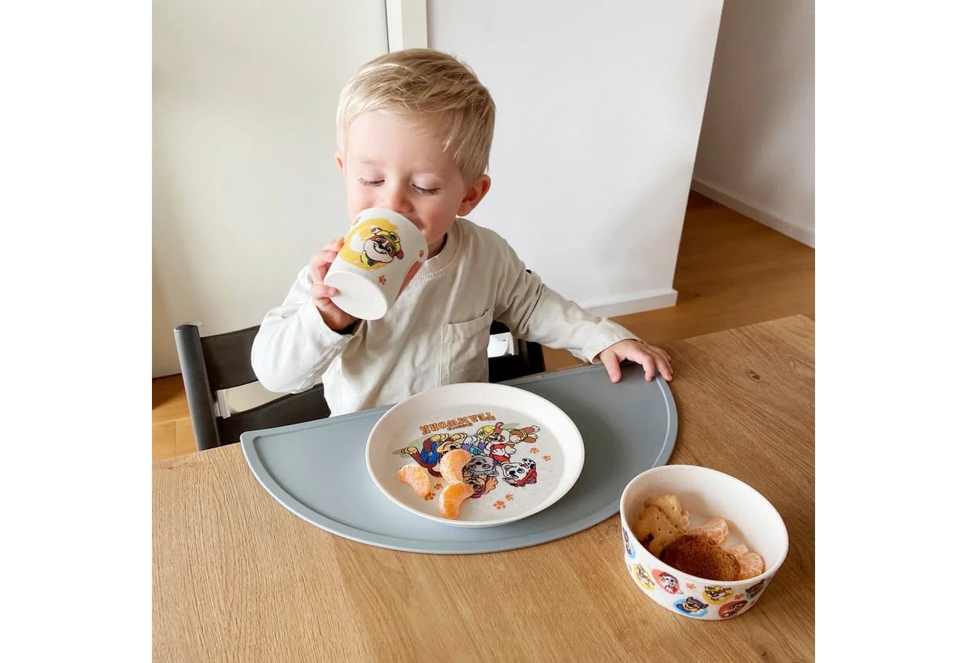 Kindergeschirr-Set KOZIOL CONNECT GROW Paw Patrol Beige 3-tlg. - Bild 3