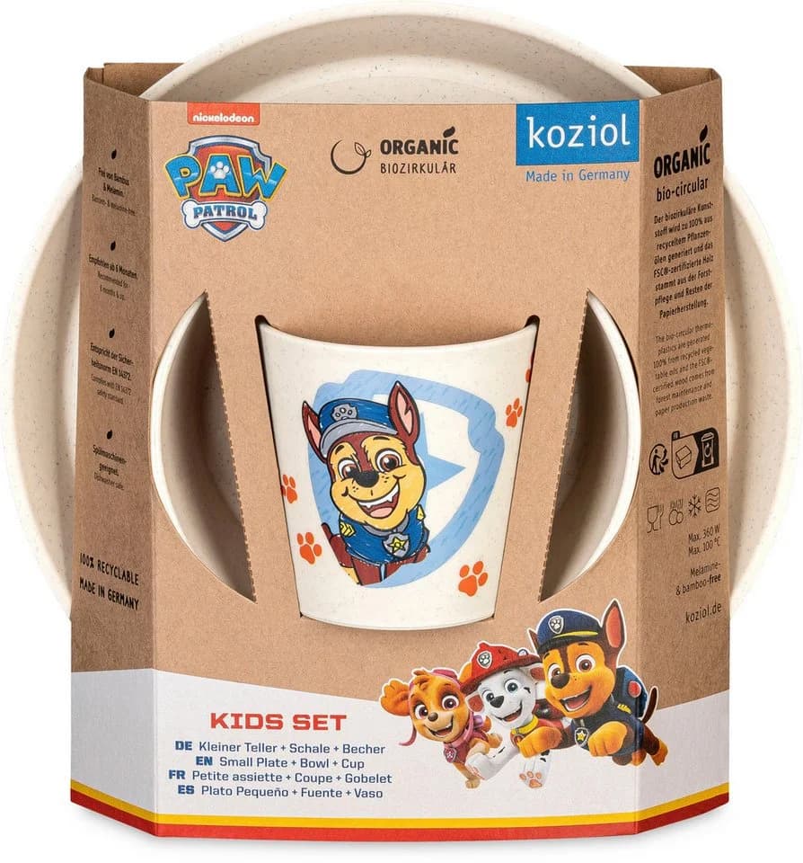 Kindergeschirr-Set KOZIOL CONNECT GROW Paw Patrol Beige 3-tlg. - Bild 4