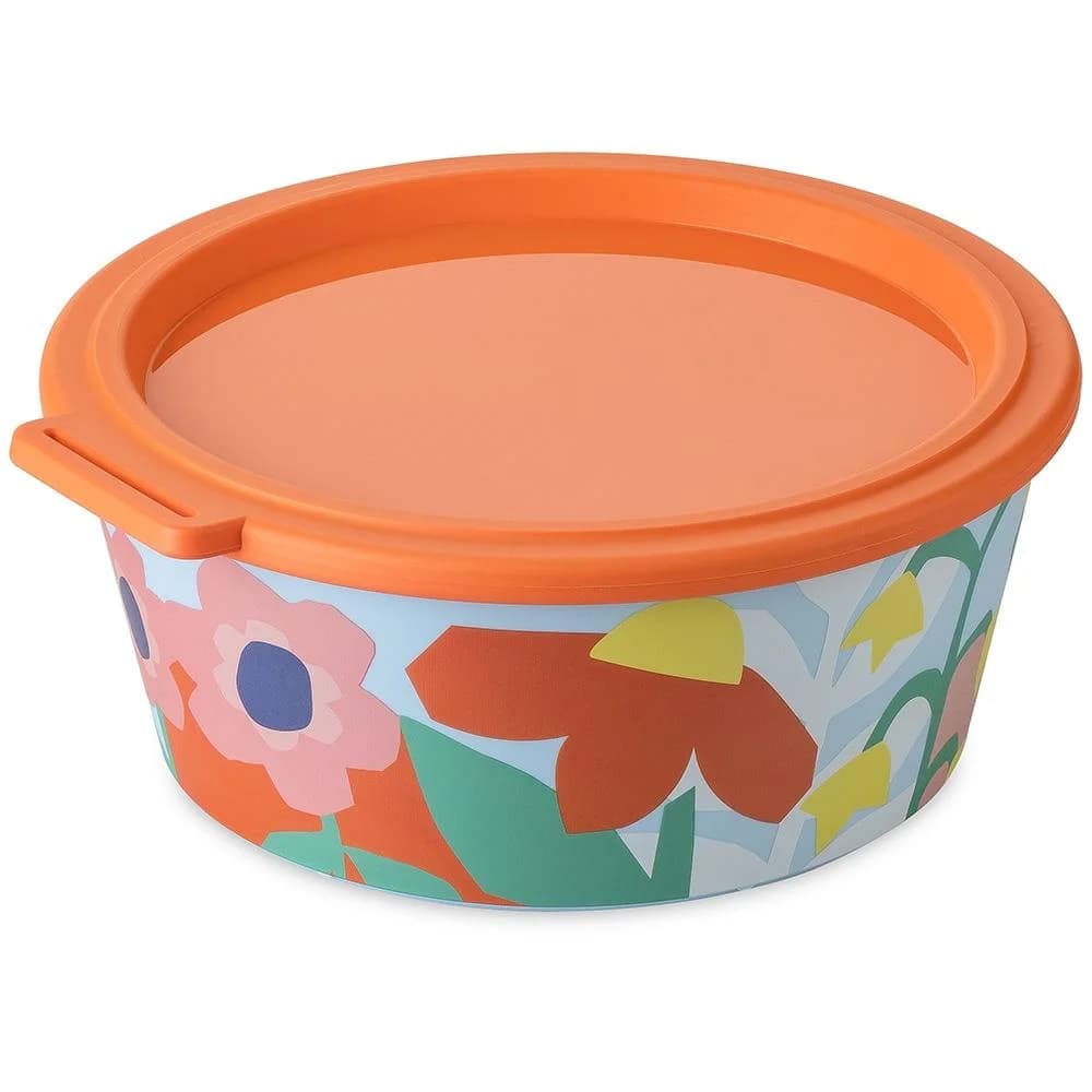 KOZIOL NORA BOX 1,3l Aufbewahrungsschüssel mit Deckel Blau/Orange