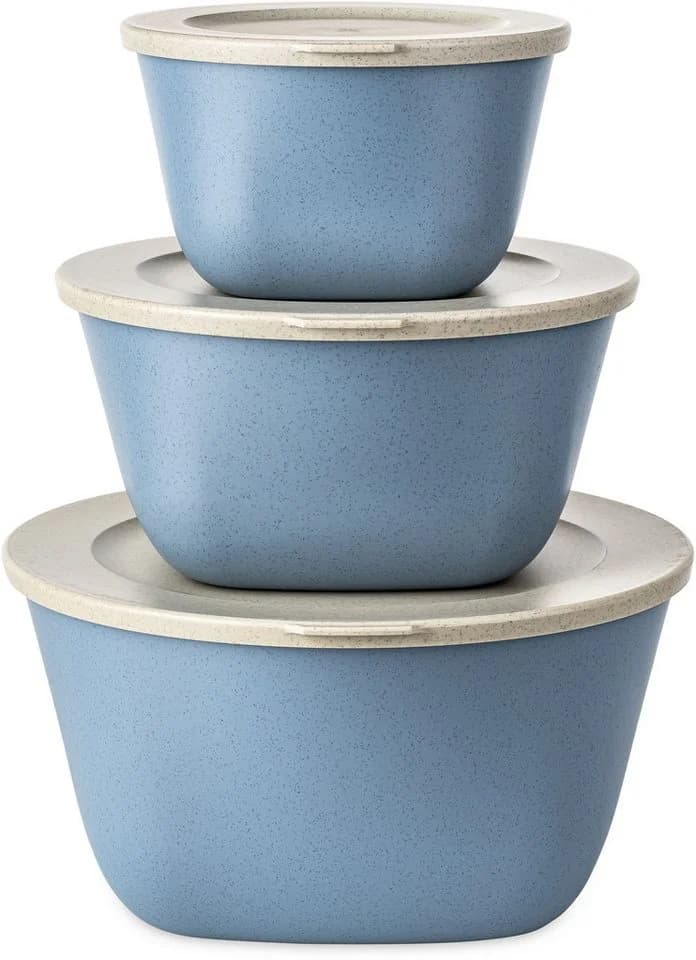 KOZIOL CONNECT BOX SET STOCKHOLM Aufbewahrungsschüssel Blau 3-teilig - Bild 2