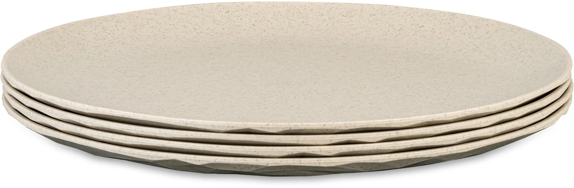 KOZIOL CLUB PLATE Speiseteller 4-tlg. Beige Kunststoff
