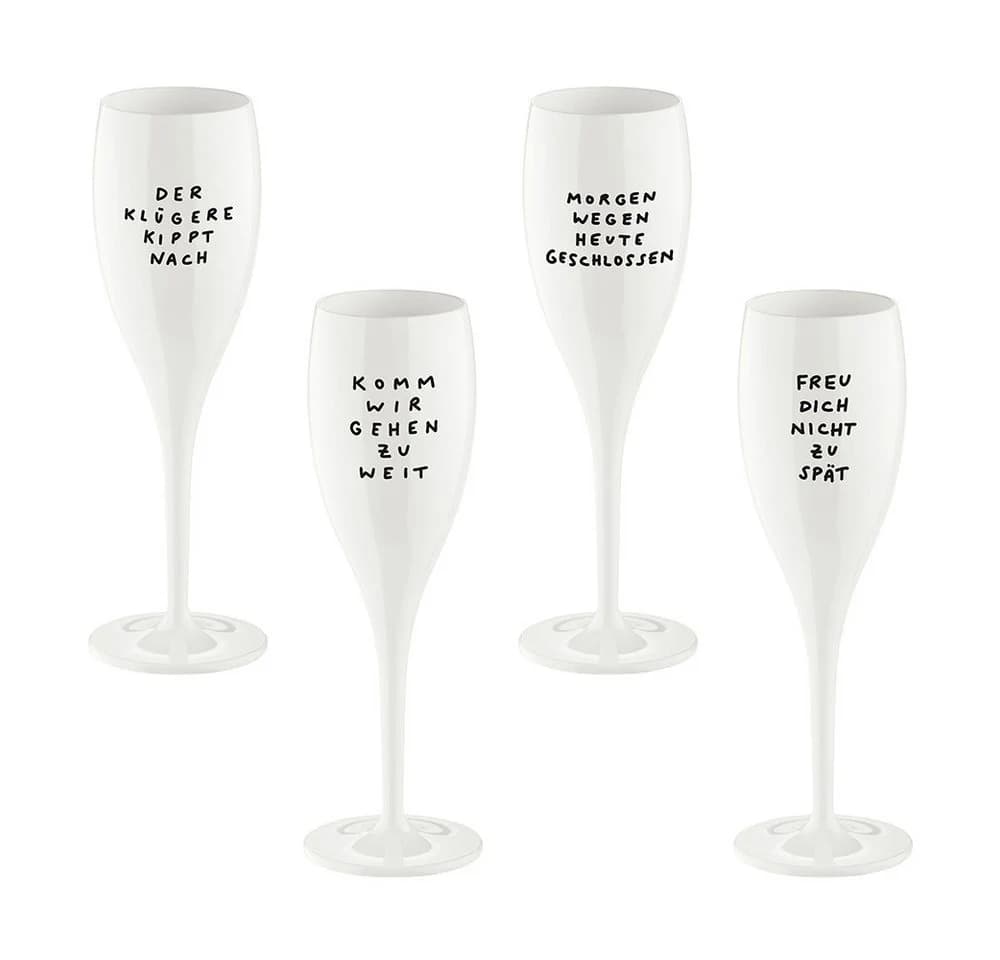 KOZIOL Sektglas CHEERS No. 1 4-tlg. Kunststoff Transparent - Bild 2
