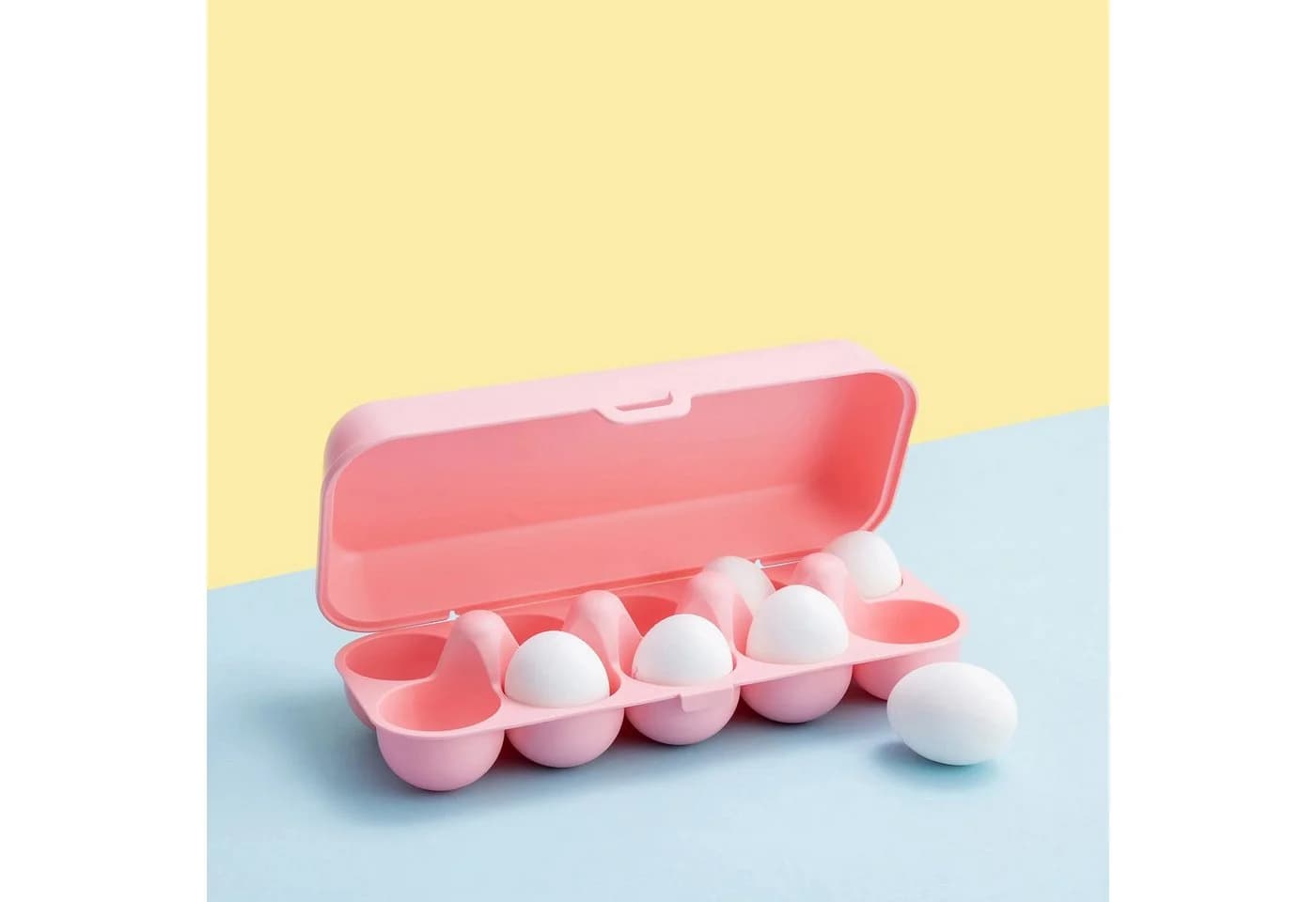 KOZIOL Eierbox Eggs To Go sweet pink Kunststoff stapelbar