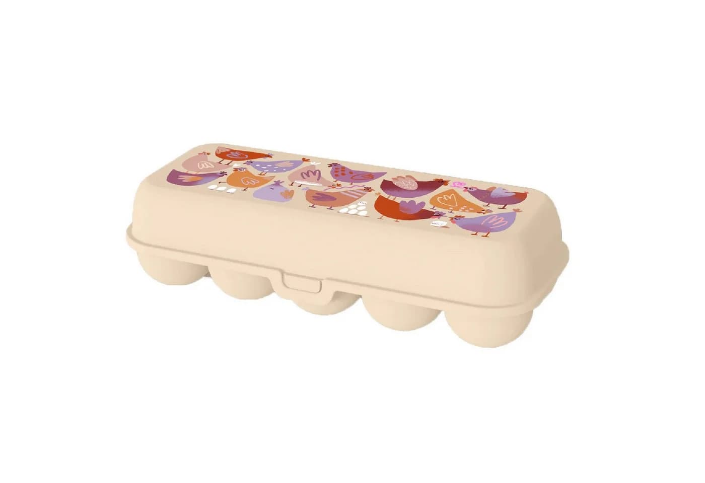 KOZIOL Eierbox Eggs To Go Beige Kunststoff 10er - Bild 2