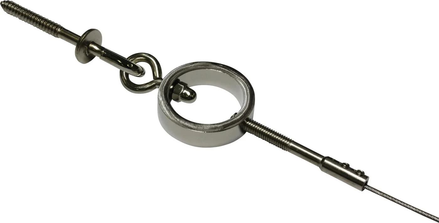 GARDINIA Seilspanngarnitur Ring Chrom 500cm Metall - Bild 2