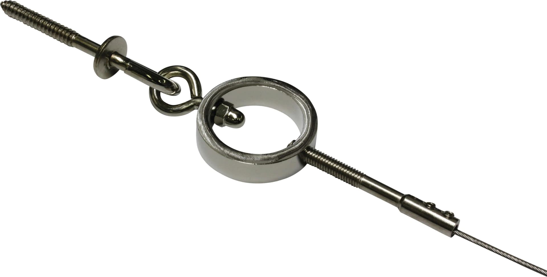 GARDINIA Seilspanngarnitur Ring Chrom 500cm Metall - Bild 4