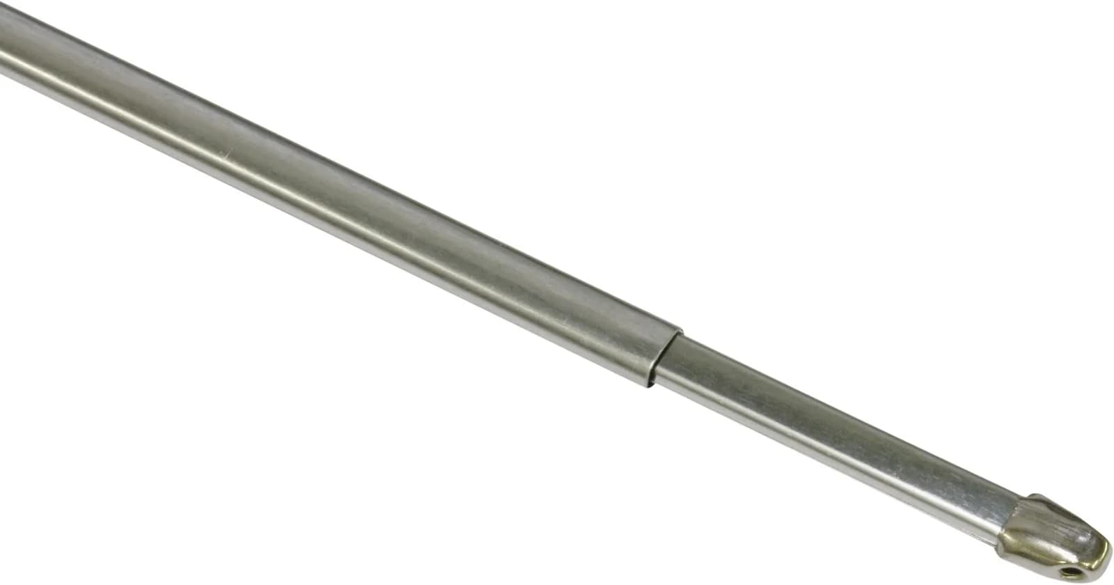 GARDINIA Vitragestange flachoval 11 mm Chrom Gardinenstange 2er-Set