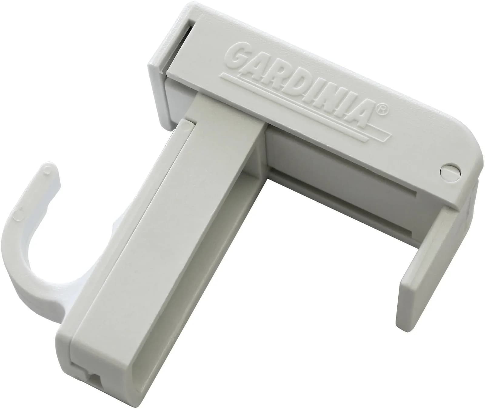 Gardinia Klemmträger Set Weiß für Vitragestangen