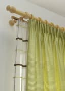 GARDINIA Gardinenstange Set Holz Beige 120cm Bild 1