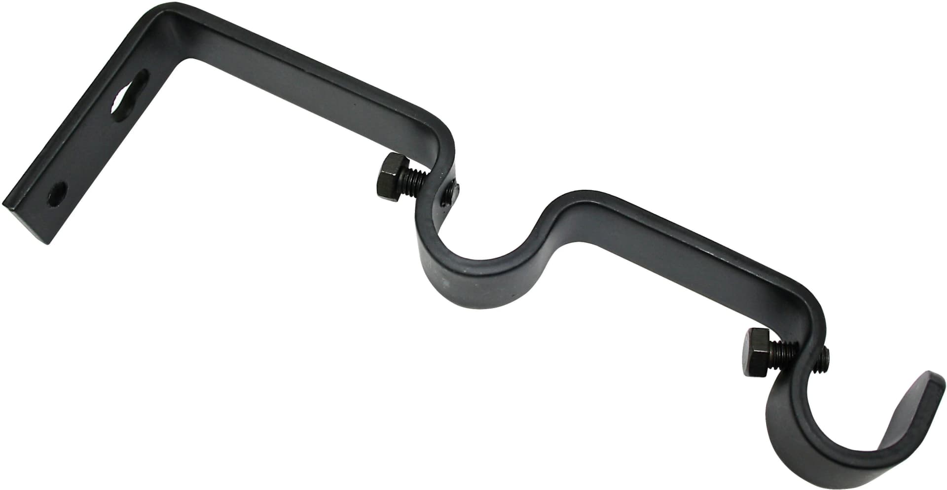 GARDINIA Doppelträger Memphis Schwarz Matt 16mm