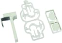 Gardinia Klemmträger Kunststoff/Metall Weiß/Silber für Vitragestangen Bild 2