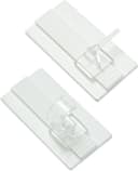 GARDINIA Gardinenstangenhalter Klebehaken Universal (2-St) für Vitragestangen/Caféhausstangen Bild 2