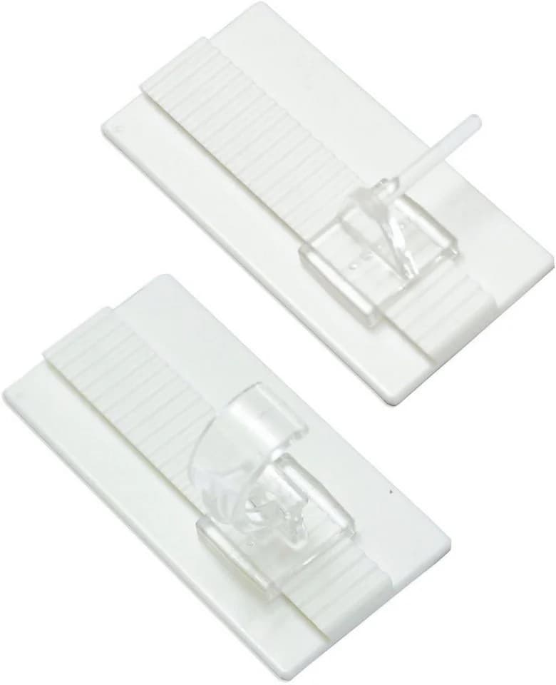 GARDINIA Gardinenstangenhalter Klebehaken Universal (2-St) für Vitragestangen/Caféhausstangen - Bild 2