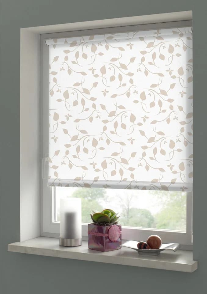 GARDINIA Seitenzugrollo EASYFIX blickdicht Klemmfix Scandinavian Motiv