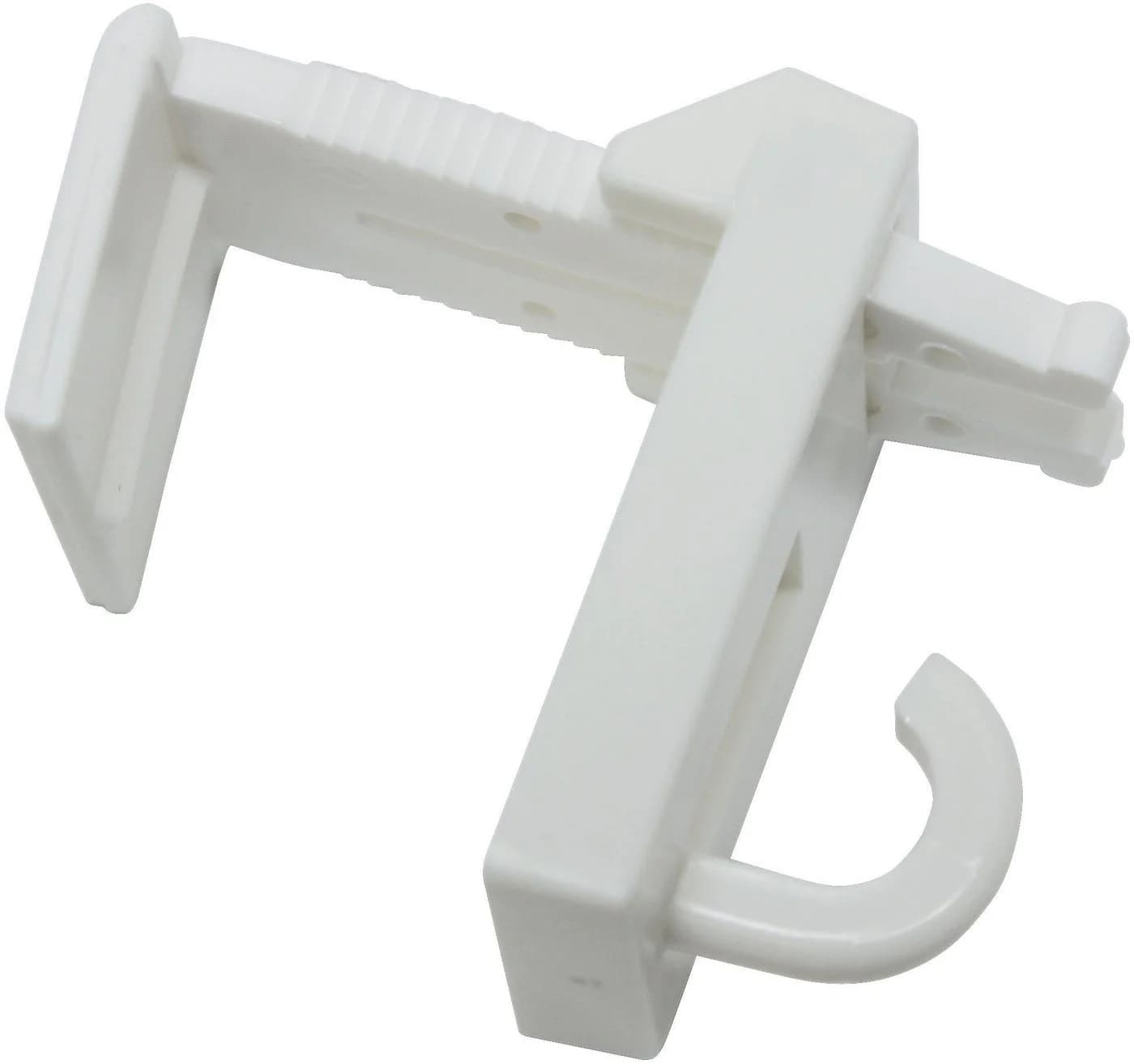 Gardinia Klemmträger mit Haken Weiß Kunststoff Set 2-tlg - Bild 2
