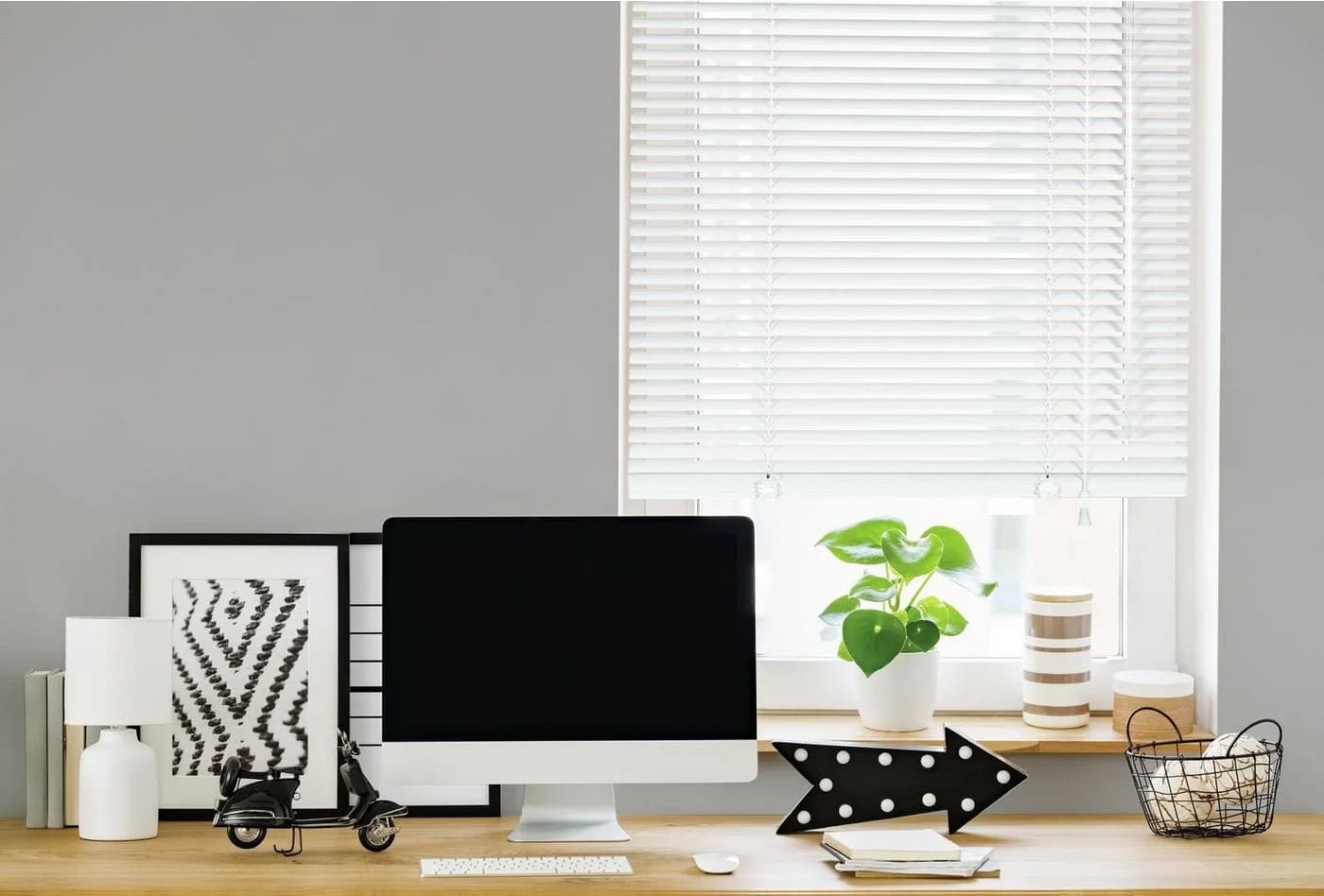OTTO HOME Aluminium-Jalousie Klemmfix Weiß 40x130cm