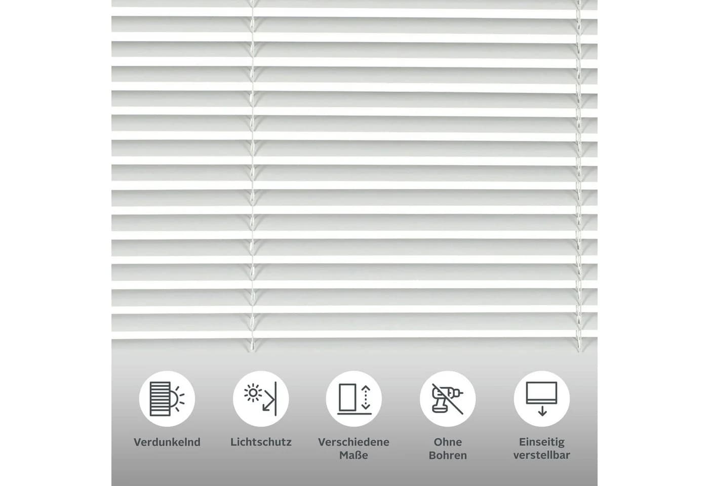 OTTO HOME Aluminium-Jalousie Klemmfix Weiß 40x130cm - Bild 3