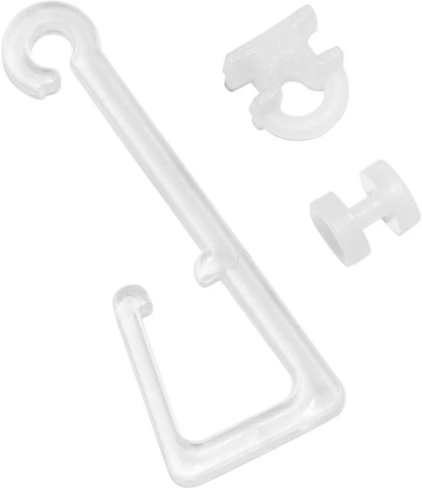 Gardinia Gardinenhaken für Stoffösen Gr. 1 Transparent 10 Stk. Kunststoff - Bild 2