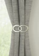 GARDINIA Raffspange Infinity Doppelring Silber Metall Bild 1