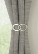 GARDINIA Raffspange Infinity Doppelring Silber Metall Bild 2