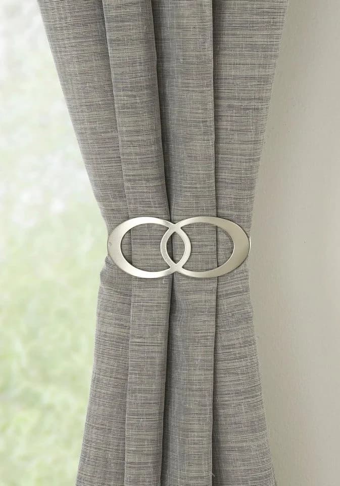 GARDINIA Raffspange Infinity Doppelring Silber Metall - Bild 2