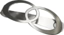 GARDINIA Raffspange Infinity Doppelring Silber Metall Bild 3