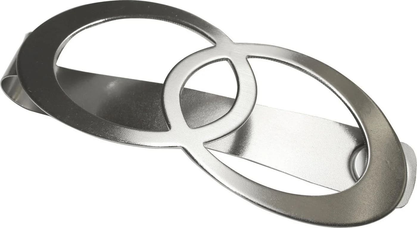 GARDINIA Raffspange Infinity Doppelring Silber Metall - Bild 3