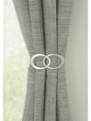 GARDINIA Raffspange Infinity Doppelring Silber Metall Bild 4